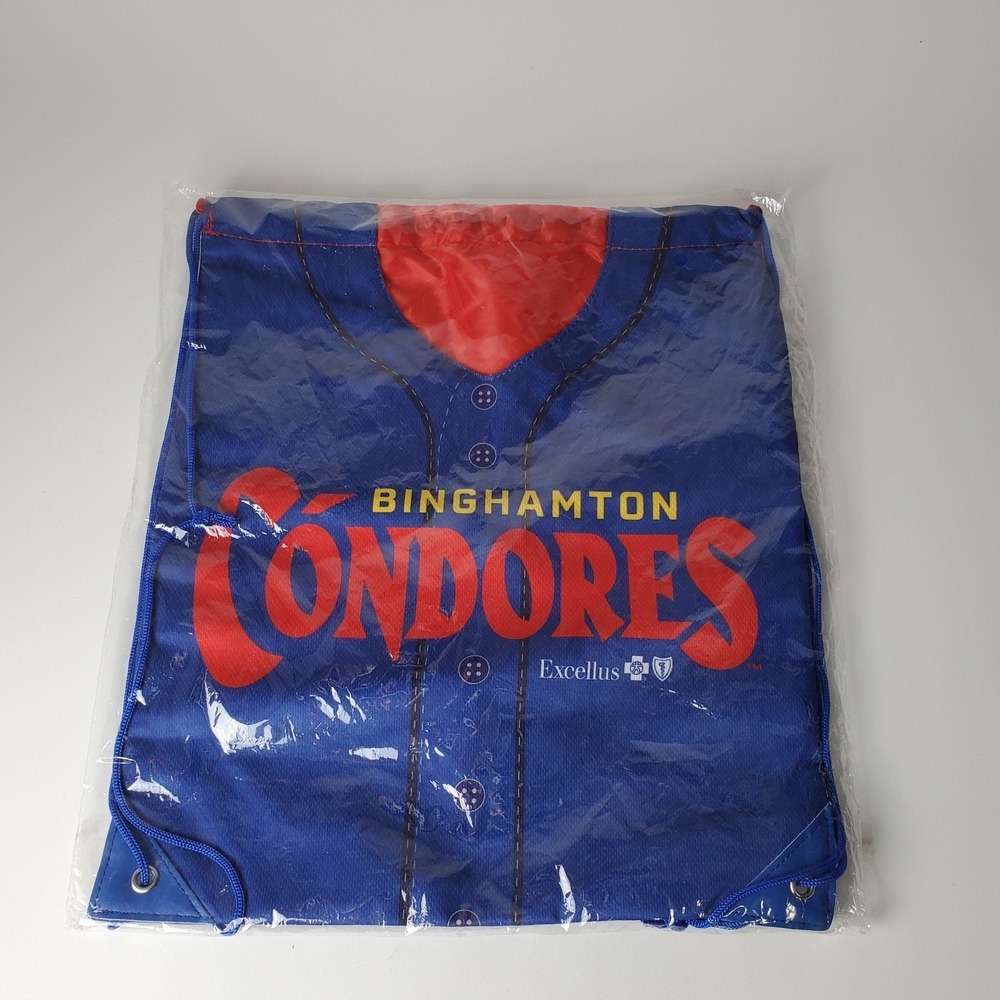 Binghamton Rumble‎ Ponies Condores Drawstring Bag Baseball Jersey Blue SGA 23